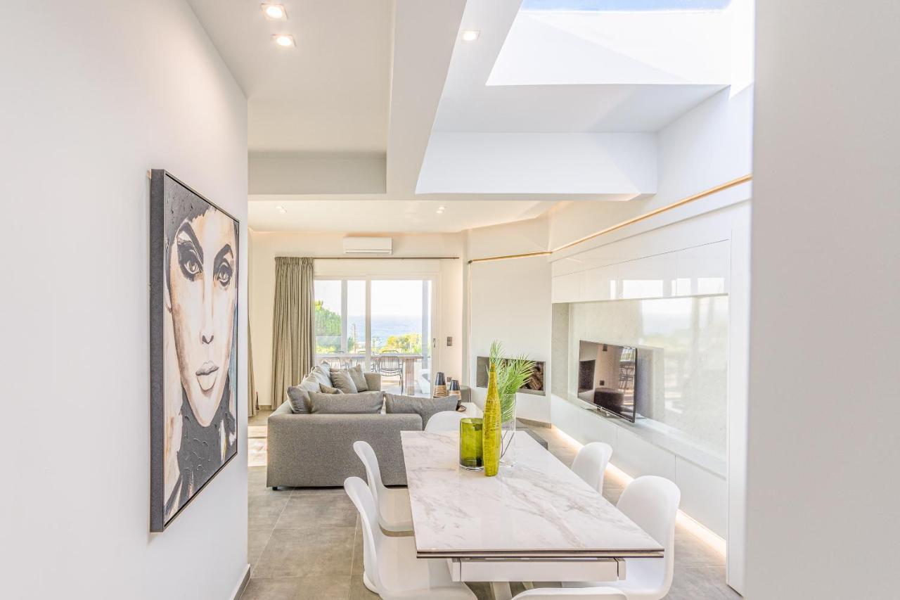 Queen'S Gem Luxury Villa - Heated Jacuzzi & Pool Hersonissos  Bagian luar foto