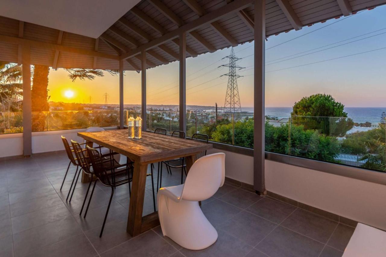 Queen'S Gem Luxury Villa - Heated Jacuzzi & Pool Hersonissos  Bagian luar foto
